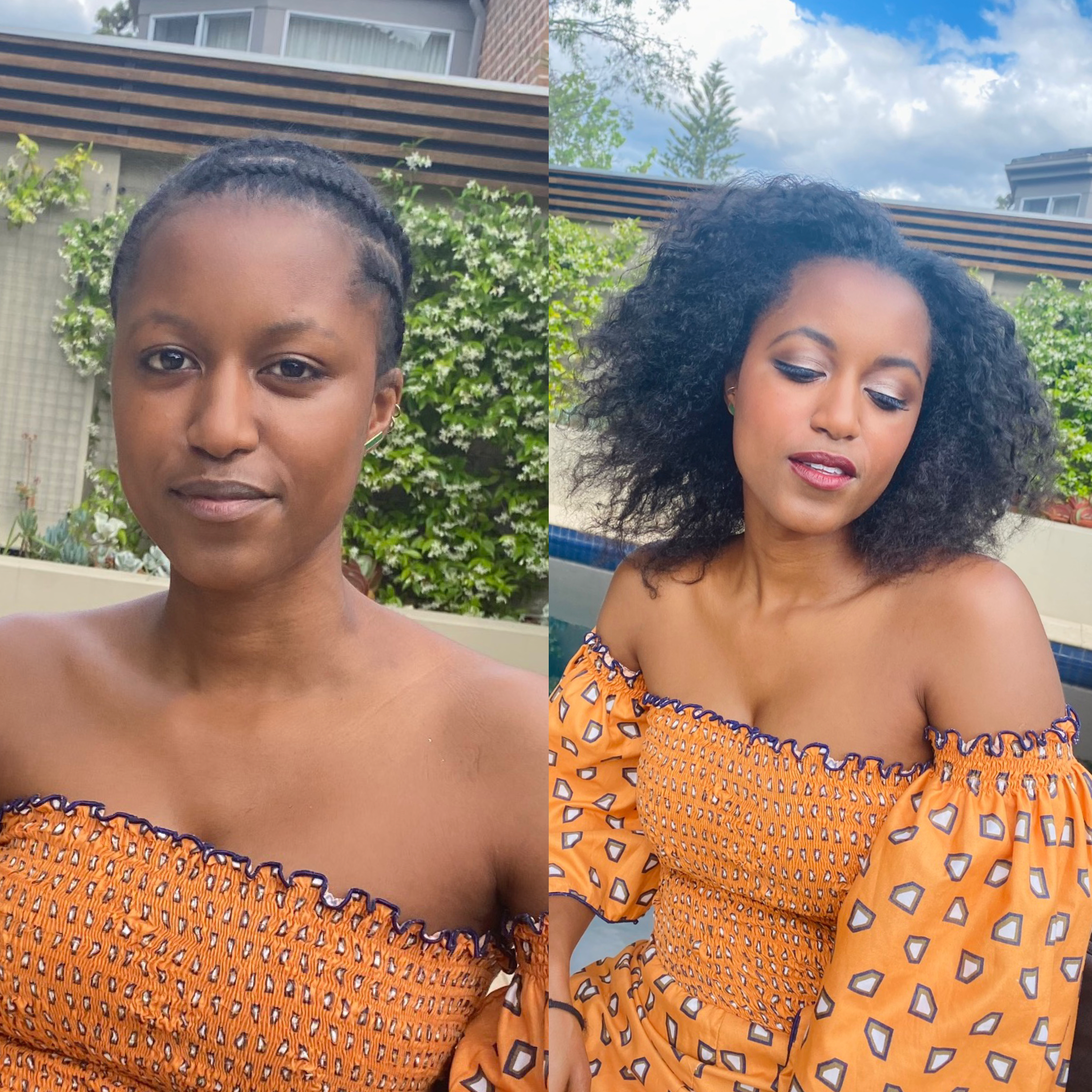 Before and After Makeup by Tania de Ross